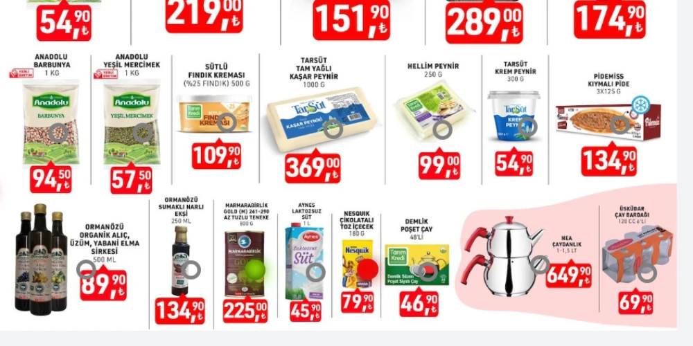 Tarım Kredi 40 ürüne dev indirim yaptı! Yarın son gün 7